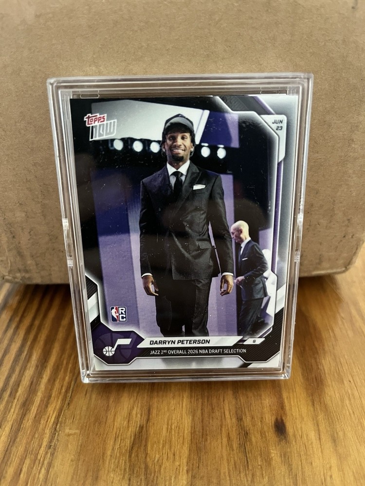 2026 NBA TOPPS NOW DARRYN PETERSON JAZZ 2ND PICK #DPET IN HAND HOT