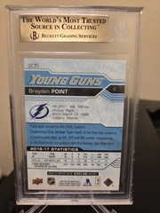 Brayden Point 16/17 UD Young Guns YG Lightning BGS True Gem Mint 9.5
