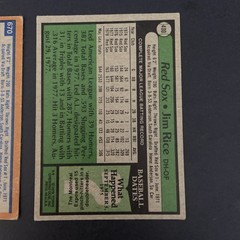 Jim Rice – Lot of 2 Cards – 1978 & 1979 Topps – Boston Red Sox #670 & #400