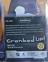 BRAD MARCHAND 2023-24 Upper Deck Synergy Cranked Up #CR-BM 237/849