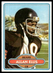 Allan Ellis 1980 Topps #63 Chicago Bears