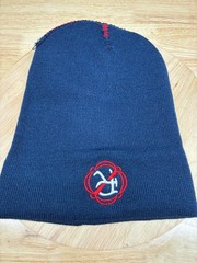 New England Revolution Knit Beanie | MLS Soccer Team Hat | Red and Navy Blue Str