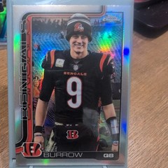 2025 Topps Chrome Joe Burrow Refractor #61 Cincinnati Bengals Image Variation