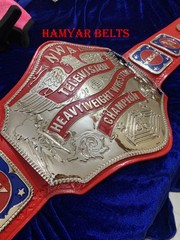 NWA Television heavyweight Championship Belt ,4mm Zinc,Nikal Plated,real Leather