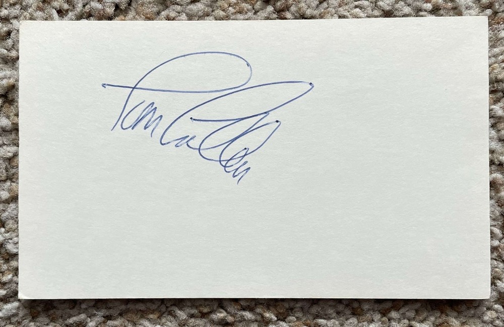 Tim Cullen signed card – Senators A&rsquo;s debut 1966
