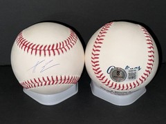 AJ Ewing New York Mets Auto Signed Major League Baseball Beckett Hologram