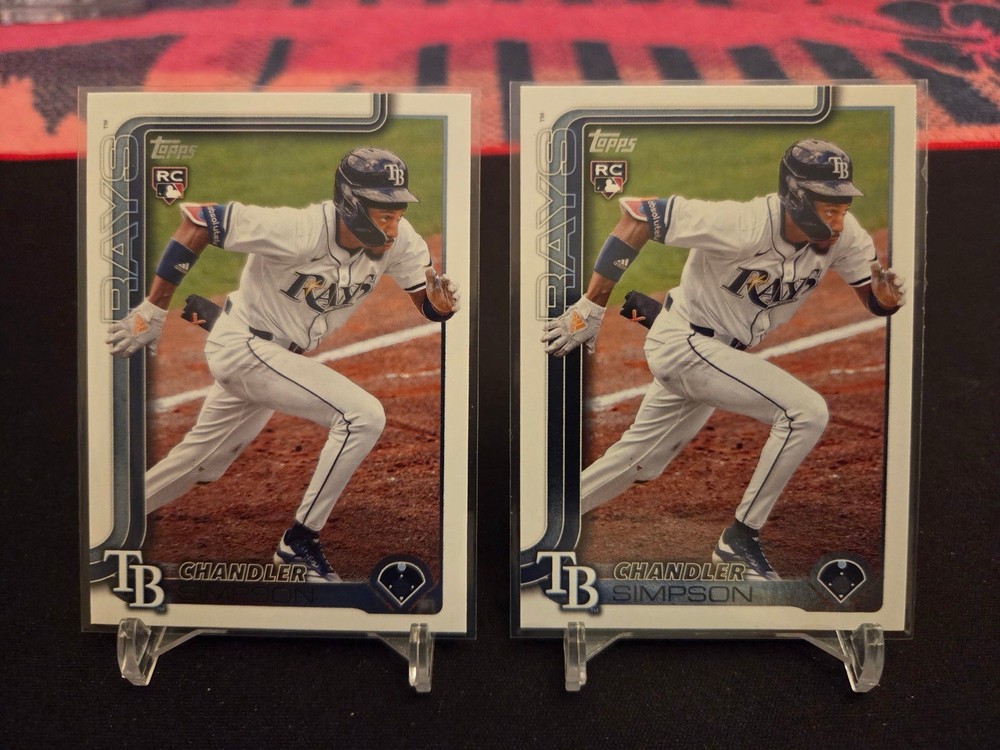 2025 Topps Update Series – Chandler Simpson #US277 (RC) – 2 Card Lot