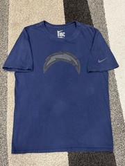 Vintage San Diego Chargers Navy Nike Tee Shirt. BLACKOUT Logo! – Adult Medium