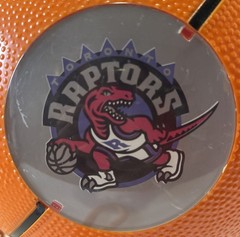 Vintage NBA Basketball Raptors Landline Telephone Hand Stand SH5 **** Untested