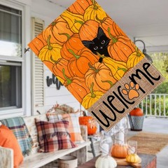 RABUSOFA Fall House Flag 28×40 Inch Double Sided Size-28 x 40&Prime;, Orange