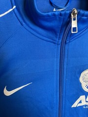 Queens Park Rangers QPR Training Jacket WIth Zipped Blue nike Mens Size M