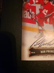 2006-07 UD Parkhurst Bob Probert authentic auto On card DETROIT RED WINGS