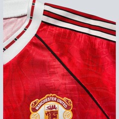Genuine Manchester United 1990-92 Home Shirt M Adidas Trefoil Sharp Vintage