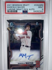 2021 Topps Chrome 1st Bowman Autograph Marcelo Mayer PSA 9 #CDA-MM