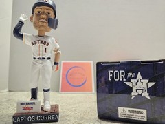 Carlos Correa Houston Astros MLB 2021 SGA Bobblehead NIB Can You Hear Me