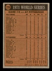 1972 Topps Baseball #226 World Series Game 4 Clemente VG *d5