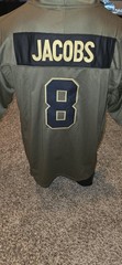 Greenbay Packers #8 Jacobs Stitched Football Jersey Salute To Service LARGE