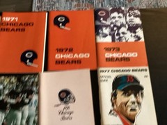 Lot of (11) Chicago Bears Official media guides 1970 To 1979 Butkus Sayers -Cool