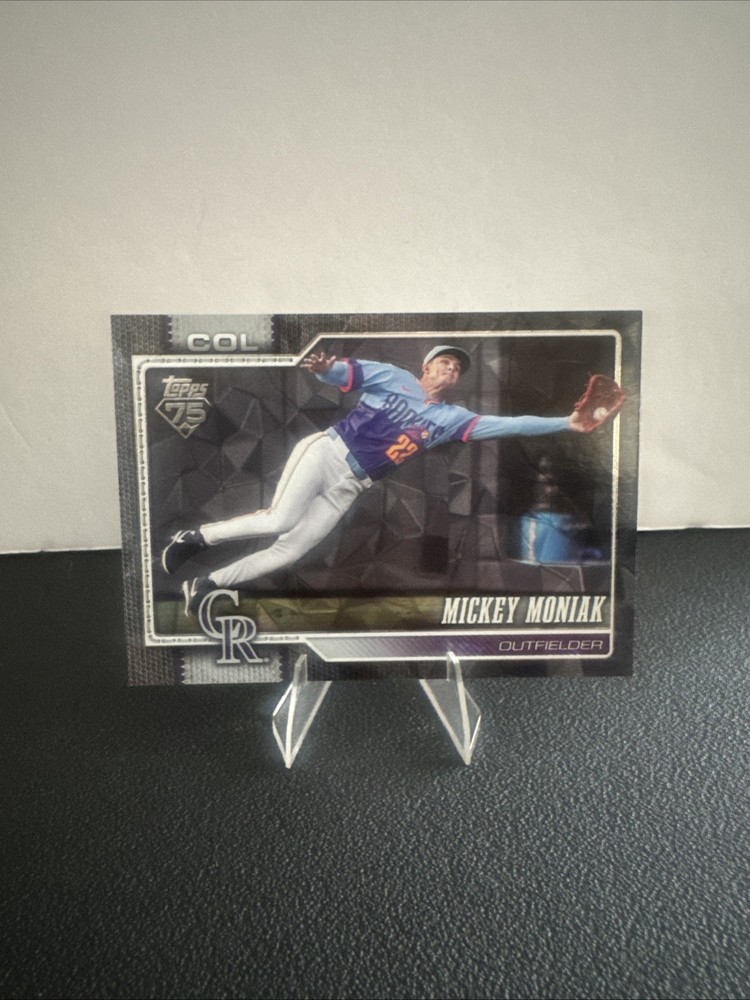 2026 Topps Series 1 #195 Mickey Moniak Rockies Sand Glitter 09/10