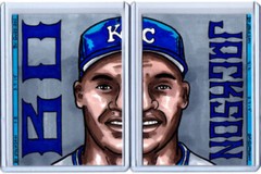 BO JACKSON KCR 1/1 ORIGINAL MASTERPIECE ART SKETCH CARD ARTIST SIGNED