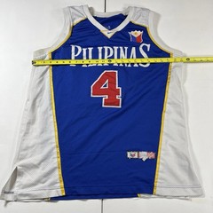 Pilipinas Basketball Jersey Philippines FIBA #4 Jimmy Alapag Men’s L