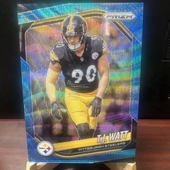 2025 Panini Prizm – T.J. Watt #263 Blue Wave Prizm /230