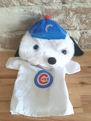 Vintage Chicago Cubs Baseball Hand puppet 11.5X9 Inches