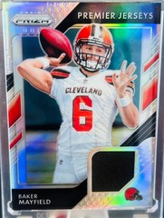 2018 Panini Prizm – Premier Jerseys Baker Mayfield #PP-1 Silver Prizm (MEM, RC)