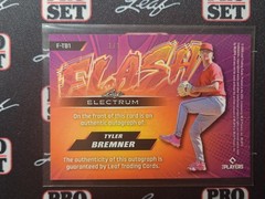 2026 Leaf Electrum Tyler Bremner Flash Auto F-TB1 Silver 1/1