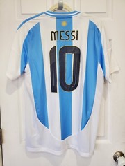 Adidas Men&rsquo;s Argentina 2024 Messi 10 Home Jersey AFA Copa America Men Sz L FIFA