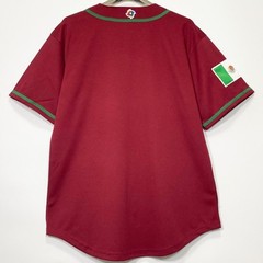 Mexico, Baseball Jersey, Blank, Stitched, Red, S/M/L/XL/2XL/3XL