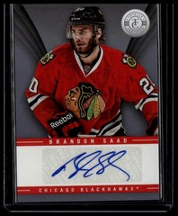 2013-14 Panini Totally Certified #TS-BSD Brandon Saad AU Chicago Blackhawks