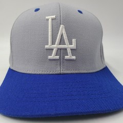Los Angeles Dodgers Hat Snapback American Needle Gray Blue MLB Wool Blend Men