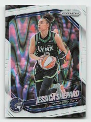 2025 Panini Prizm WNBA #137 Jessica Shepard White Seismic Prizms