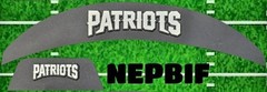 New England Patriots 3D Front & Back SpeedFlex Bumpers