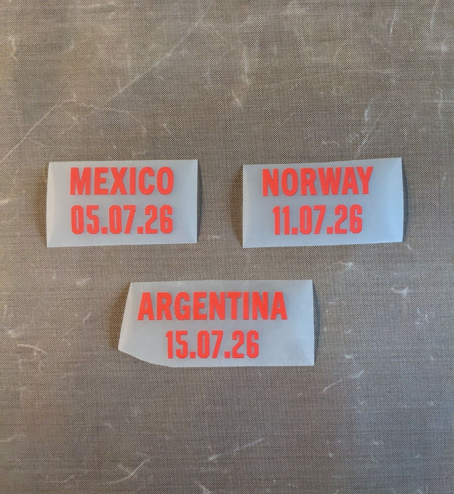 ENGLAND Patch Badge MDT Match Detail World Cup 2026 Mexico Argentina Norway