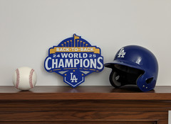 Los Angeles Dodgers Back-to-Back World Series Champions Sign Man Cave