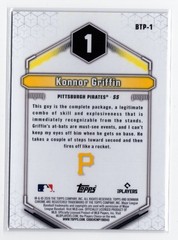 Topps 2025 Bowman Scouts Top 100 Chrome Konnor Griffin Pirates BTP-1