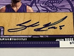 Jalen Rose 2004-05 Upper Deck Hardcourt Hardwood Commemoratives Auto SP Raptors