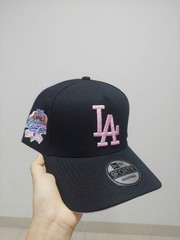 New Era LA Dodgers Hat – Black with Pink Undervisor Anniversary Patch