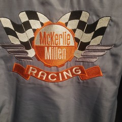 Mckerlie millen auto parts racing jacket Large CASCAR 90&rsquo;s Vintage