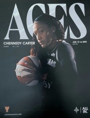 Chennedy Carter June 13, 2026 Program From Las Vegas Aces VS. Minnesota Lynx