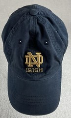 VTG American Needle Notre Dame Irish Blue Men’s Strap back Embroidered LOGO Cap