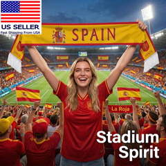 Soccer National Team Scarves, Soccer Fans Souvenir Double Side Flag Print Scarf
