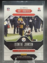 2021 Panini Playbook – Hot Routes Diontae Johnson #HR-DJ Gold /149 (MEM)