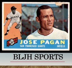 1960 Topps #67 Jose Pagan San Francisco Giants RC (see pics)
