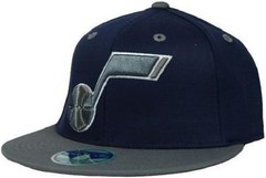 Utah Jazz FLat Brim Structured Flex ADidas Hat – Size L/XL