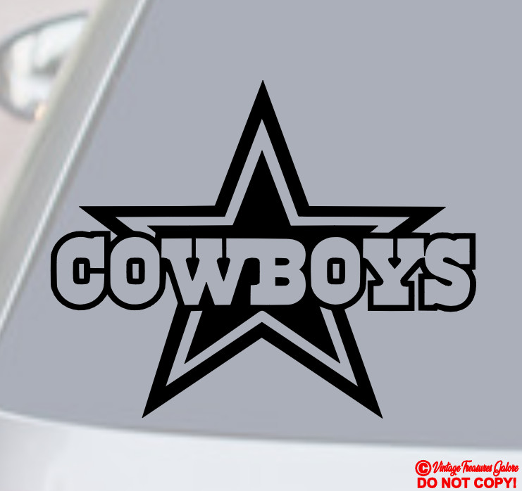 DALLAS COWBOYS Vinyl Decal Sticker Car Window Bumper STAR NFL FOOTBALL TEAM LOGO