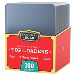 – 100pt Top Loaders for Cards – 25 Count – Premium 3×4 Inch Trading Card Topl…