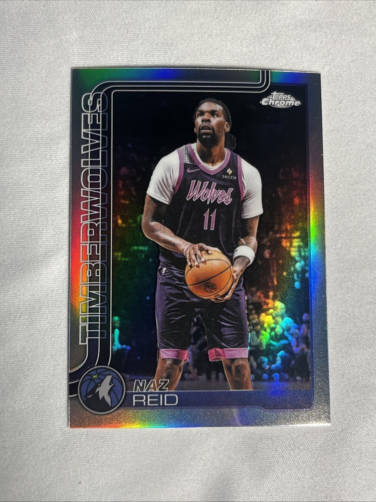 Naz Reid 2025-26 Topps Chrome Update Refractor #71